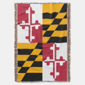 Decoratieve vlag van de deelstaat Maryland Deken (Voorkant Verticaal)