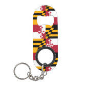 Decoratieve vlag van de deelstaat Maryland Mini Flessenopener (Voorkant)