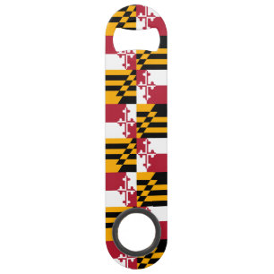 Decoratieve vlag van de deelstaat Maryland Speed Flessenopener