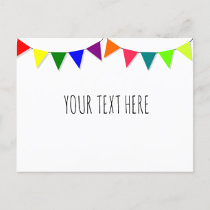 Decoratieve vlaggen briefkaart