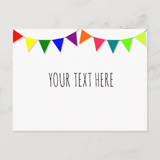 Decoratieve vlaggen briefkaart (Voorkant)