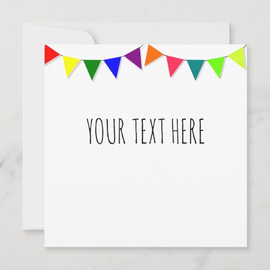 Decoratieve vlaggen kaart (Voorkant)