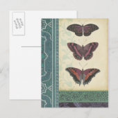 Decoratieve vlinder Brocade door Vision Studio Briefkaart (Voorkant / Achterkant)