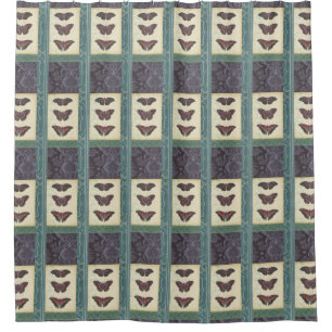 Decoratieve vlinder Brocade door Vision Studio Douchegordijn