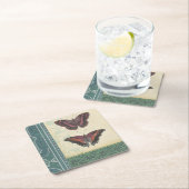 Decoratieve vlinder Brocade door Vision Studio Kartonnen Onderzetters (Insitu)