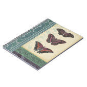 Decoratieve vlinder Brocade door Vision Studio Notitieboek (Linkerzijde)