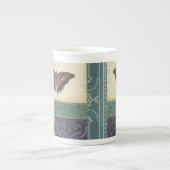 Decoratieve vlinder Brocade door Vision Studio Porselein Kop (Voorkant)