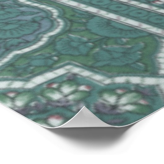 Decoratieve vlinder Brocade door Vision Studio Poster (Hoek)