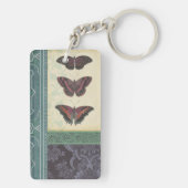 Decoratieve vlinder Brocade door Vision Studio Sleutelhanger (achterkant)
