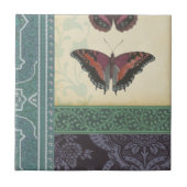 Decoratieve vlinder Brocade door Vision Studio Tegeltje (Voorkant)