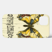 Decoratieve vlinder met wilde bloemen Case-Mate iPhone case (Achterkant (horizontaal))