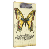 Decoratieve vlinder met wilde bloemen klembord (Rechts)