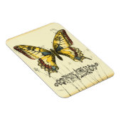 Decoratieve vlinder met wilde bloemen magneet (Rechterzijde)