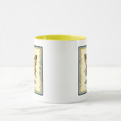 Decoratieve vlinder met wilde bloemen mok (Midden)