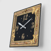 Decoratieve vlinder vierkante klok (Hoek)