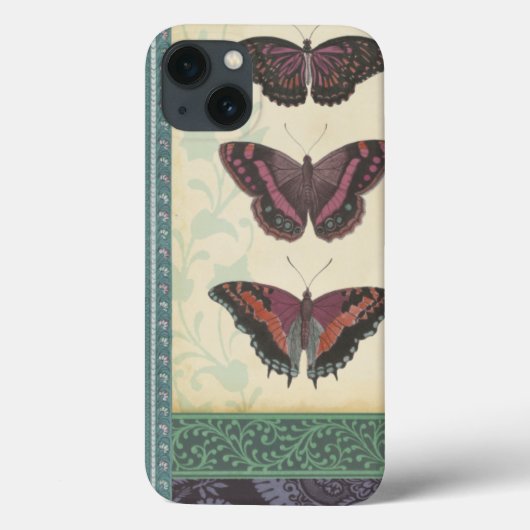 Decoratieve vlinderbrocade door Vision Studio Case-Mate iPhone Case (Achterkant)