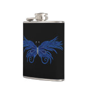 Decoratieve vlinderfles heupfles (Links)