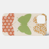 Decoratieve vlinderpatronen op de achtergrond van Case-Mate iPhone case (Achterkant (horizontaal))