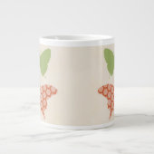 Decoratieve vlinderpatronen op de achtergrond van  grote koffiekop (Voorkant)