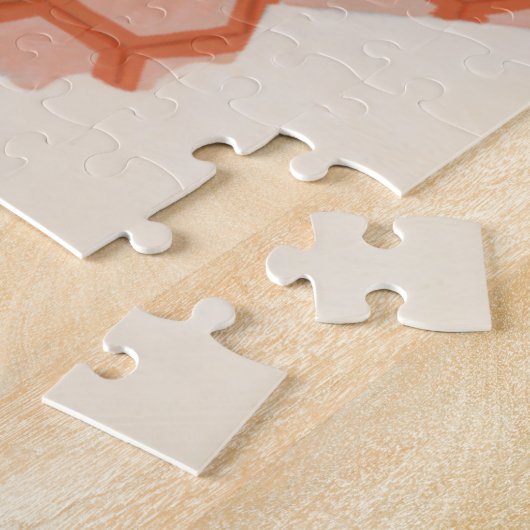 Decoratieve vlinderpatronen op de achtergrond van  legpuzzel (Zijkant)