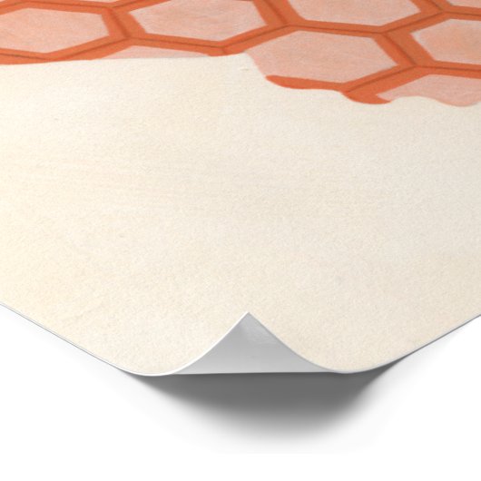 Decoratieve vlinderpatronen op de achtergrond van  poster (Hoek)