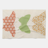 Decoratieve vlinderpatronen op de achtergrond van  theedoek (Horizontaal)