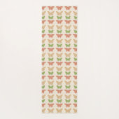 Decoratieve vlinderpatronen op de achtergrond van  yogamat (Achterkant)