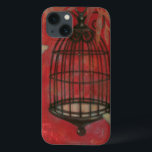 Decoratieve vogel met vlinders Case-Mate iPhone case<br><div class="desc">Twee bleke vlinders hameren rond een berk in dit schilderij van Norman Wyatt. Leiders hangen over de berisping en het rust allemaal op een achtergrond van critici. Bestel deze afdruk vandaag!</div>