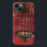 Decoratieve vogel met vlinders Case-Mate iPhone case<br><div class="desc">Twee bleke vlinders hameren rond een berk in dit schilderij van Norman Wyatt. Leiders hangen over de berisping en het rust allemaal op een achtergrond van critici. Bestel deze afdruk vandaag!</div>