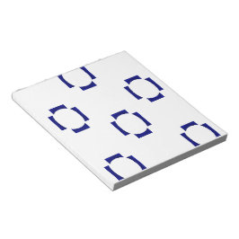 decoratieve vormen op wit notitieblok