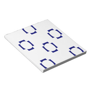 decoratieve vormen op wit notitieblok
