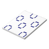 decoratieve vormen op wit notitieblok (Linkerzijde)