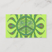 DECORATIEVE VREDESSIGN-VISITEKAARTJES VISITEKAARTJE (Achterkant)