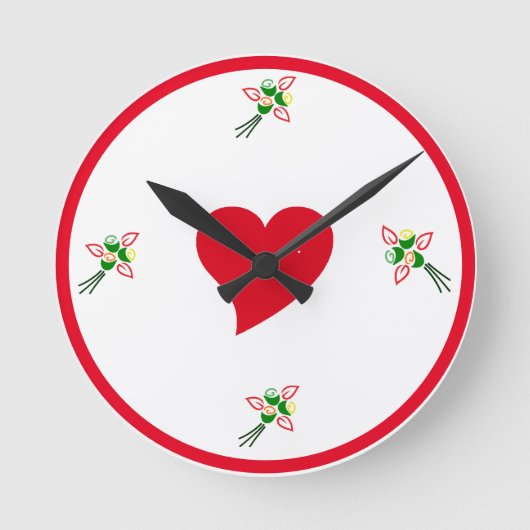 Decoratieve wandklok voor een leefkamer of slaapka (Voorkant)