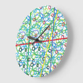 Decoratieve wandklok voor slaapkamer of badkamer (Hoek)