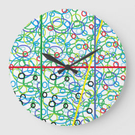 Decoratieve wandklok voor slaapkamer of badkamer