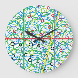 Decoratieve wandklok voor slaapkamer of badkamer