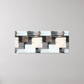 Decoratieve wandkunst, geometrische vormen en lijn canvas afdruk (Voorkant)