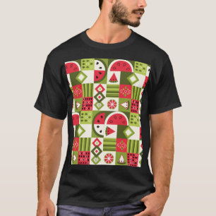 Decoratieve Watermeloen Elementen Art Print T-shirt