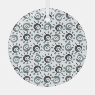 Decoratieve waterverf elementen, veelzijdig naadlo glas ornament