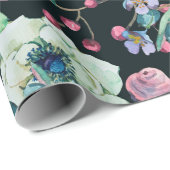 Decoratieve  waterverf natuurlijke naadloze vlek cadeaupapier (Rol Hoek)