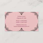 Decoratieve weddenschappen visitekaartje (Achterkant)