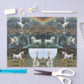 Decoratieve weefselpapiereenhoorns tissuepapier (Craft)