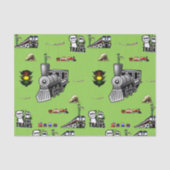 Decoratieve weefselpapiertreinen tissuepapier (Voorkant)