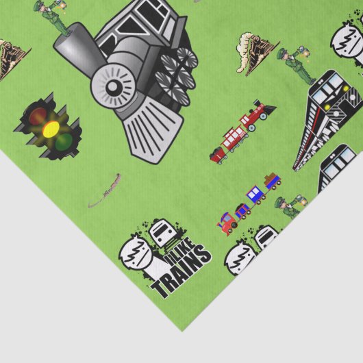 Decoratieve weefselpapiertreinen tissuepapier (Detail)