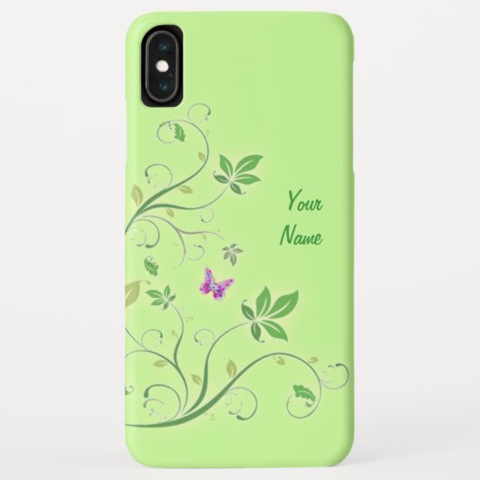 Decoratieve wervelingen met jouw naam Case-Mate iPhone case (Achterkant)