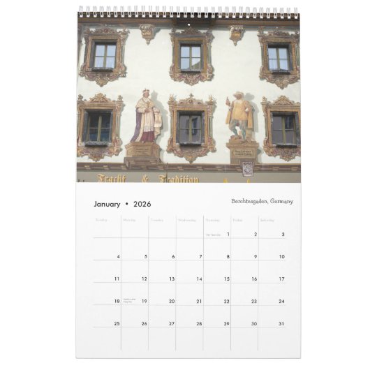 Decoratieve Windows van 12 maanden Kalender (Jan 2026)
