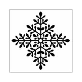 Decoratieve winter sneeuwvlok vorm rubberstempel (Afrduk)