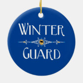 Decoratieve wintergarde keramisch ornament (Achterkant)