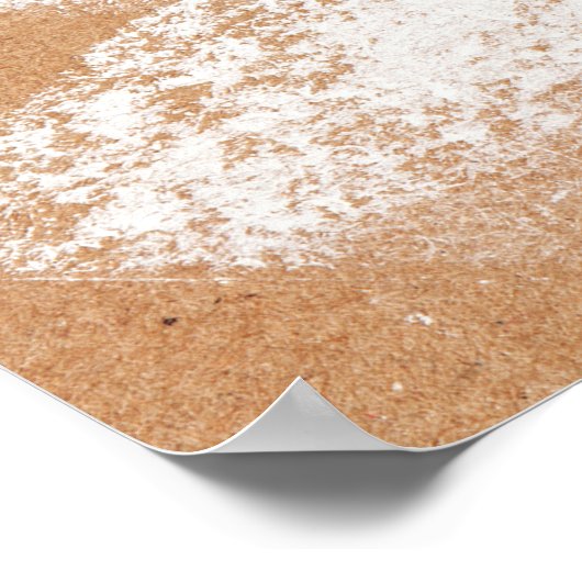 Decoratieve witte bomen. Wintertakken. Een hand-dr Poster (Hoek)